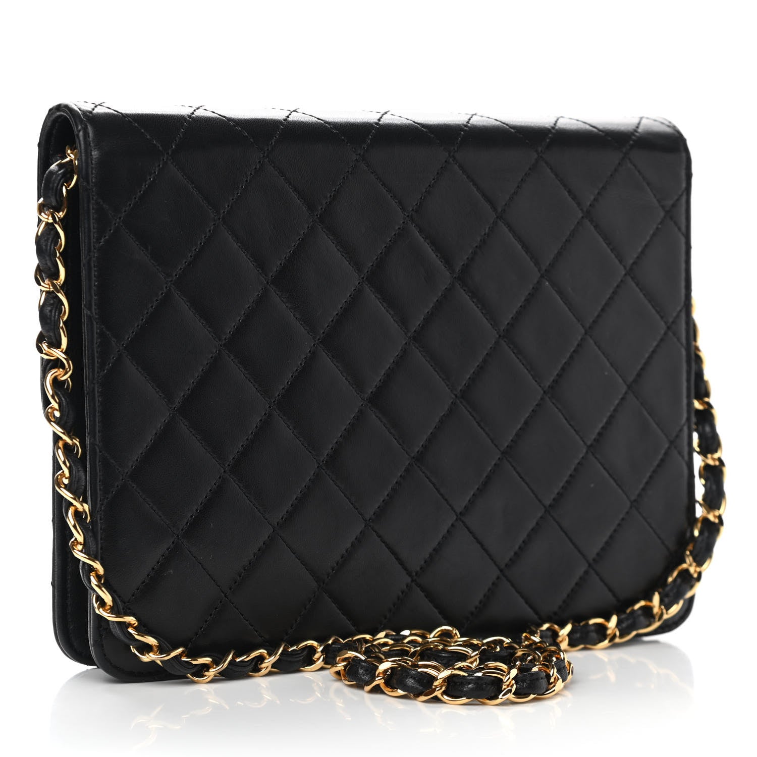 Chanel Lambskin Quilted Small Single Flap Black 2 of 11