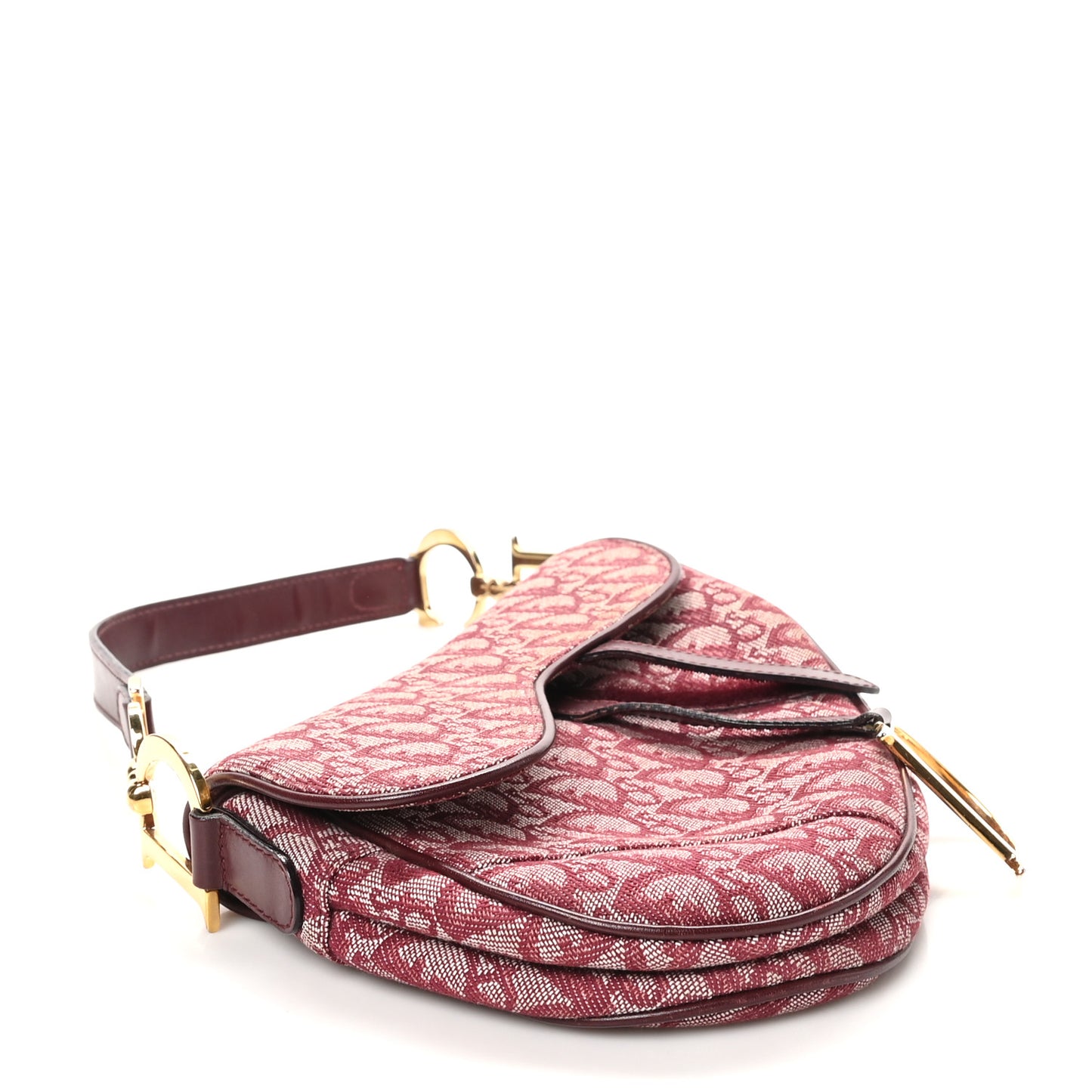 Monogram Saddle Bag Burgundy