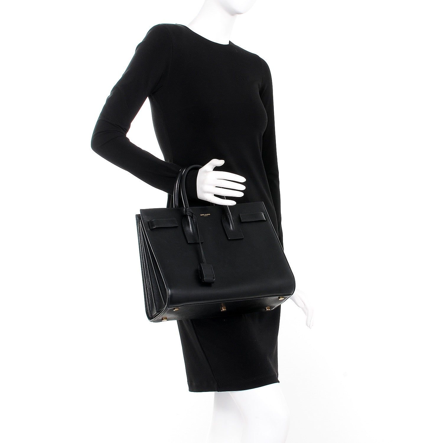 Saint Laurent Calfskin Small Sac De Jour Black 3 of 11