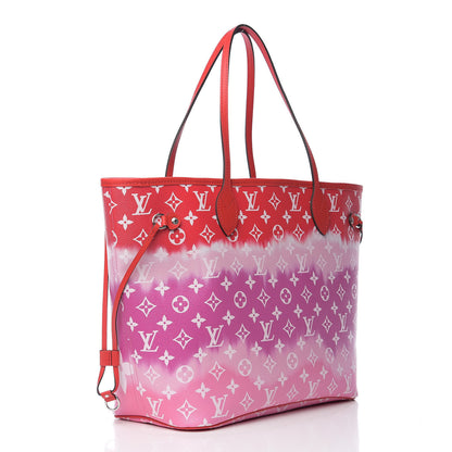 Louis Vuitton Monogram Escale Neverfull MM Rouge 2 of 10