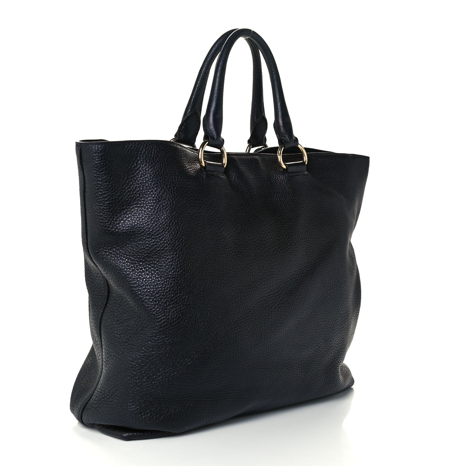 Prada Vitello Daino Tote Black 2 of 11