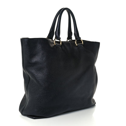 Prada Vitello Daino Tote Black 2 of 11