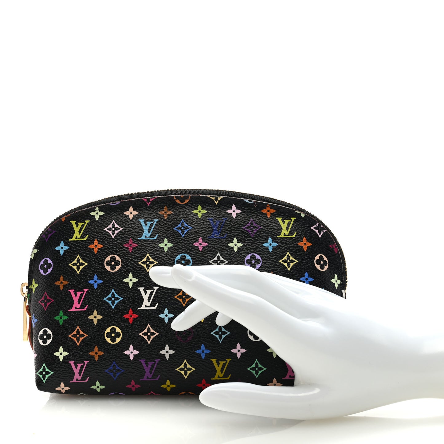 Monogram Multicolor Cosmetic Pouch Black Grenade