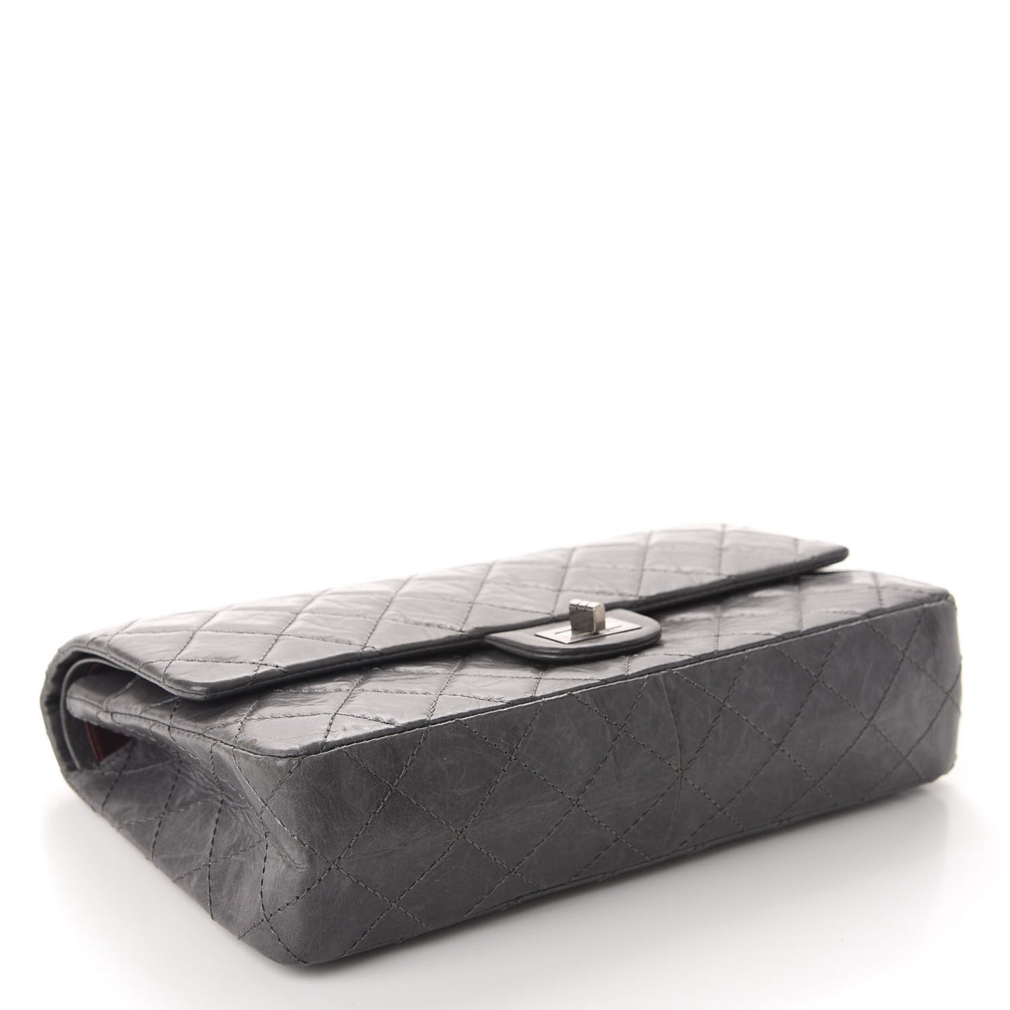 Aged Calfskin Quilted 50th Anniversary 2.55 Reissue 227 Flap Grey