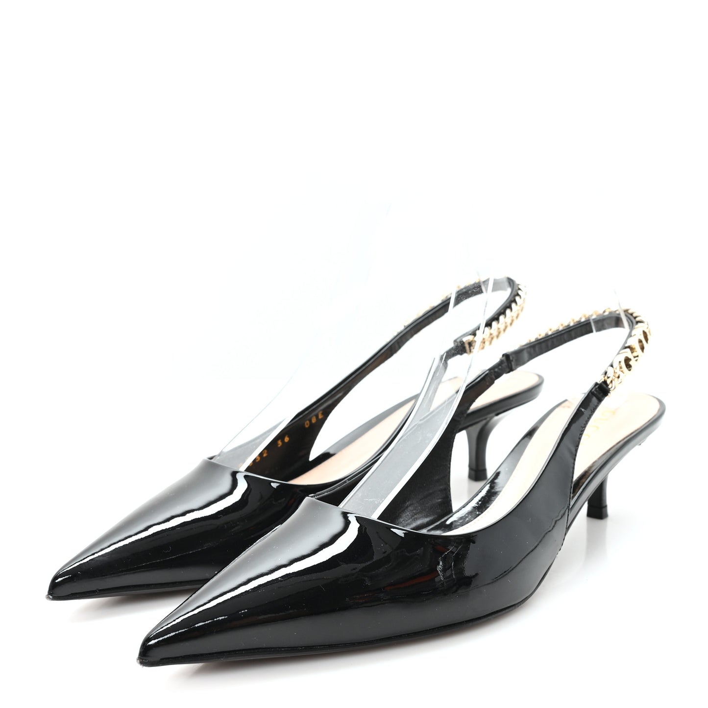 Patent Signoria 35mm Slingback Pumps 36 Black