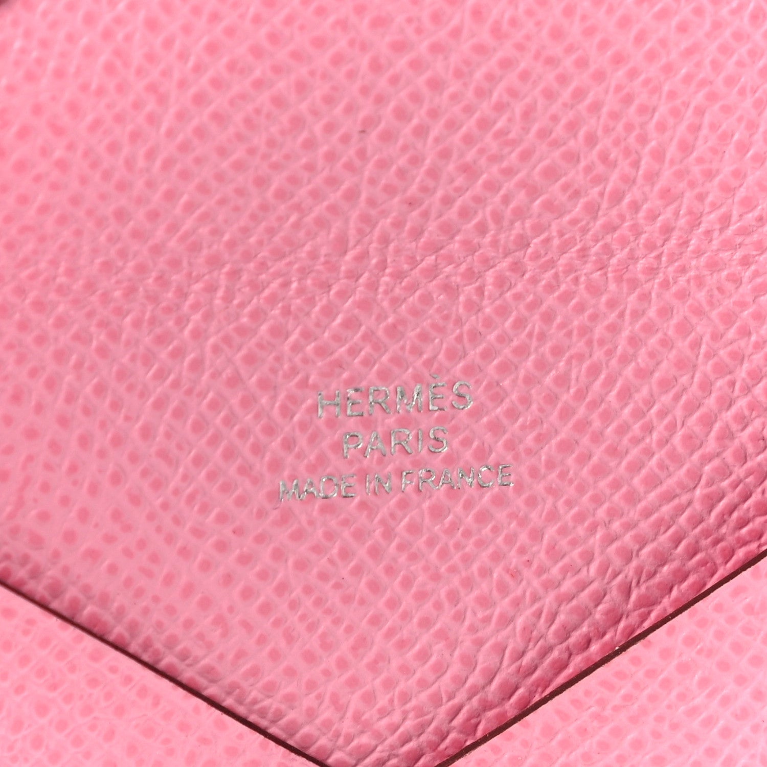 Hermes Epsom Calvi Card Case 5P Pink 6 of 10