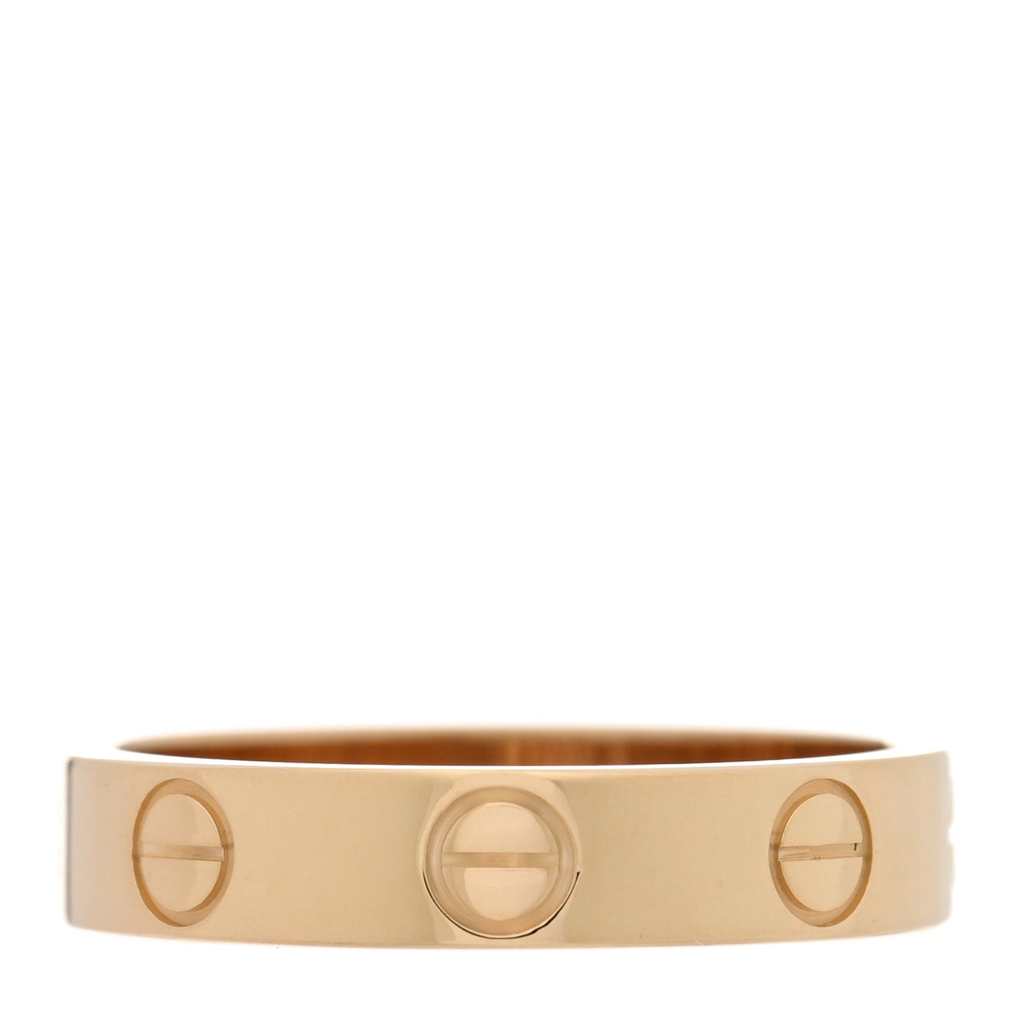 18K Yellow Gold 3.5mm LOVE Wedding Band Ring 49 5
