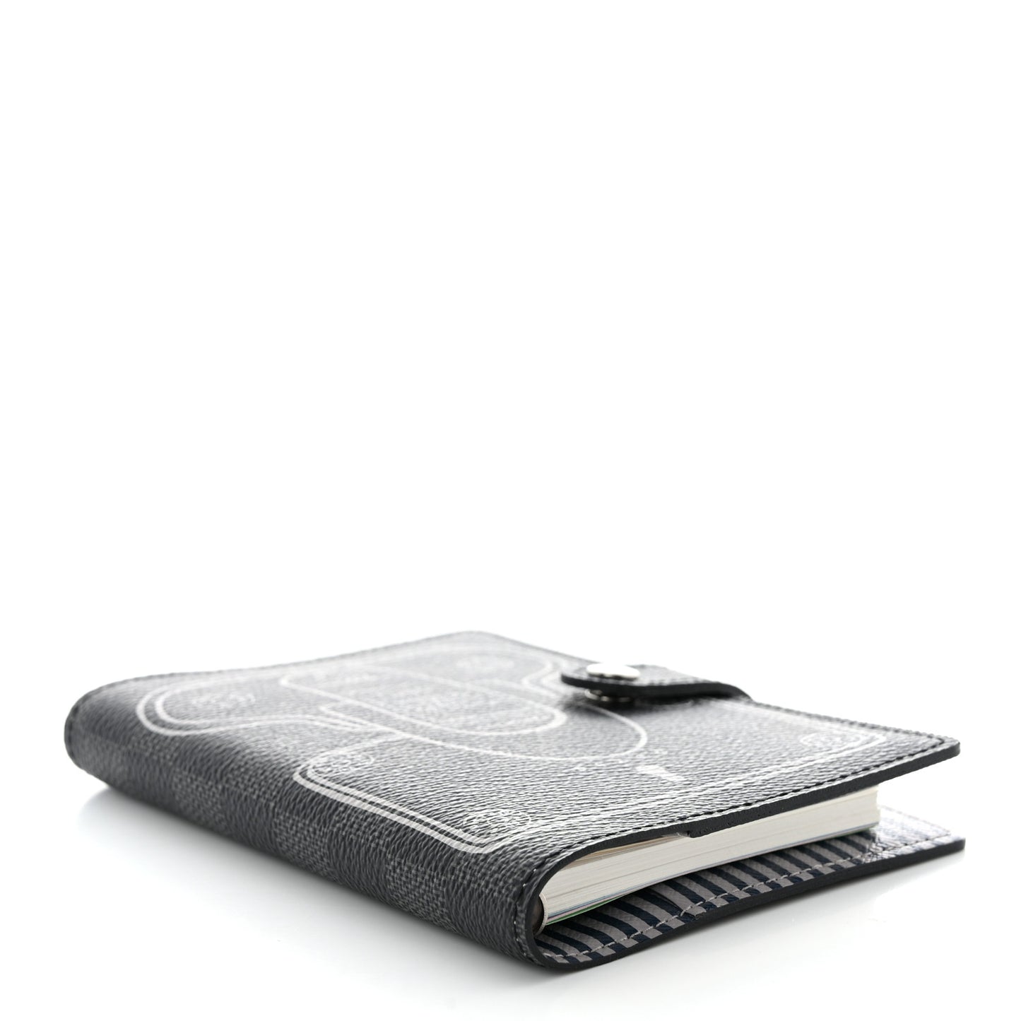 Damier Graphite Trunks and Locks Small Ring Agenda Cover
