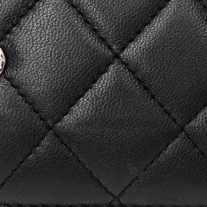 Chanel Lambskin Quilted Boy Wallet On Chain WOC Black 15 of 17