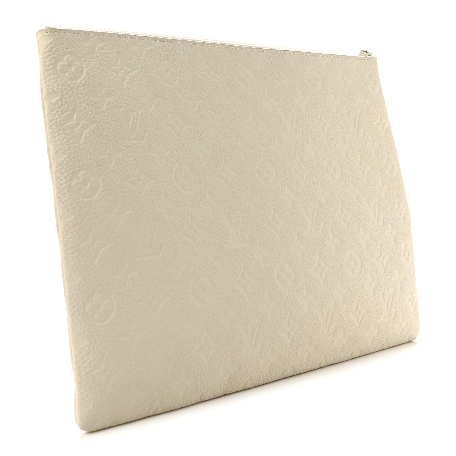 Louis Vuitton Taurillon Monogram Solar Ray A4 Pouch White 3 of 9