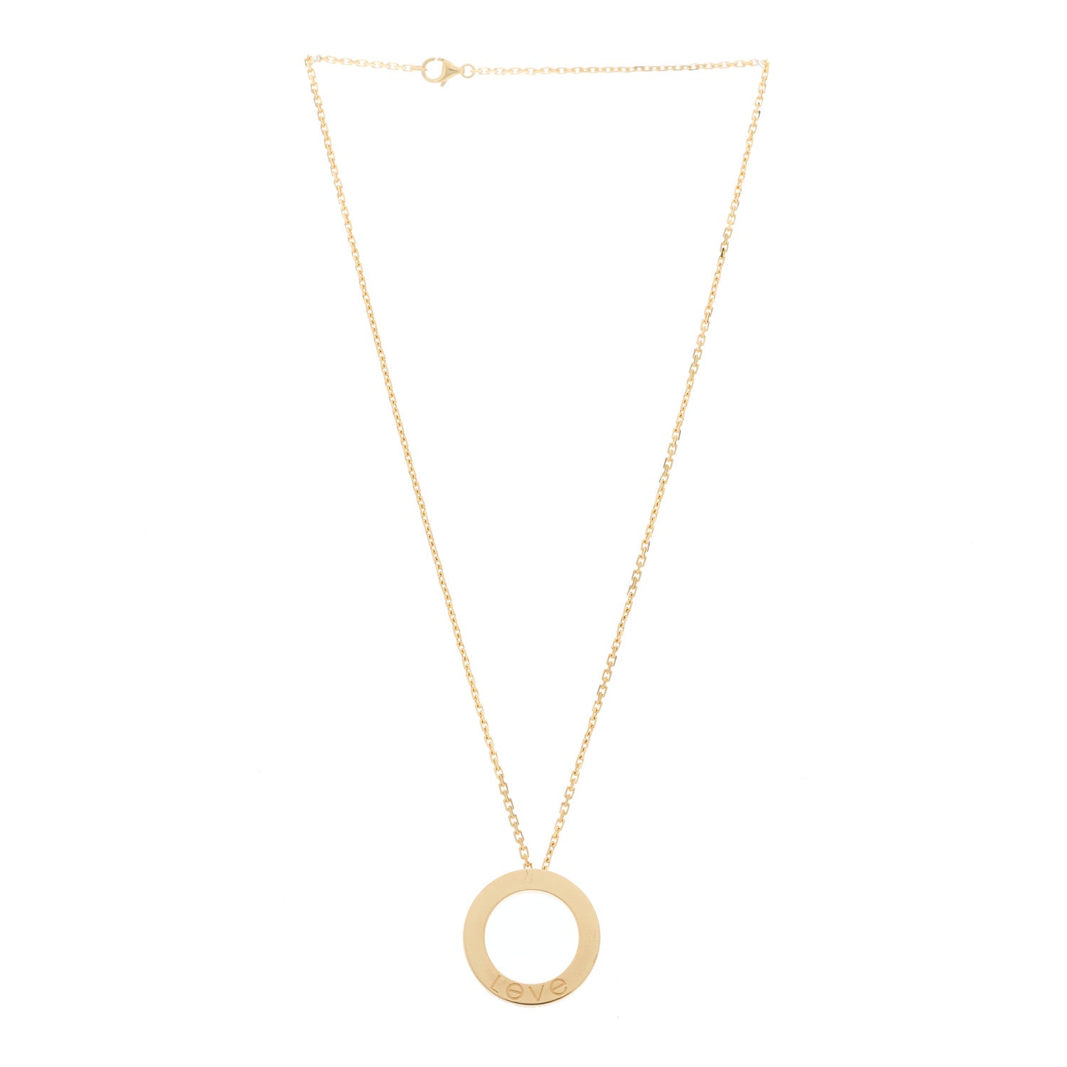 Cartier 18K Yellow Gold LOVE Pendant Necklace 3 of 7