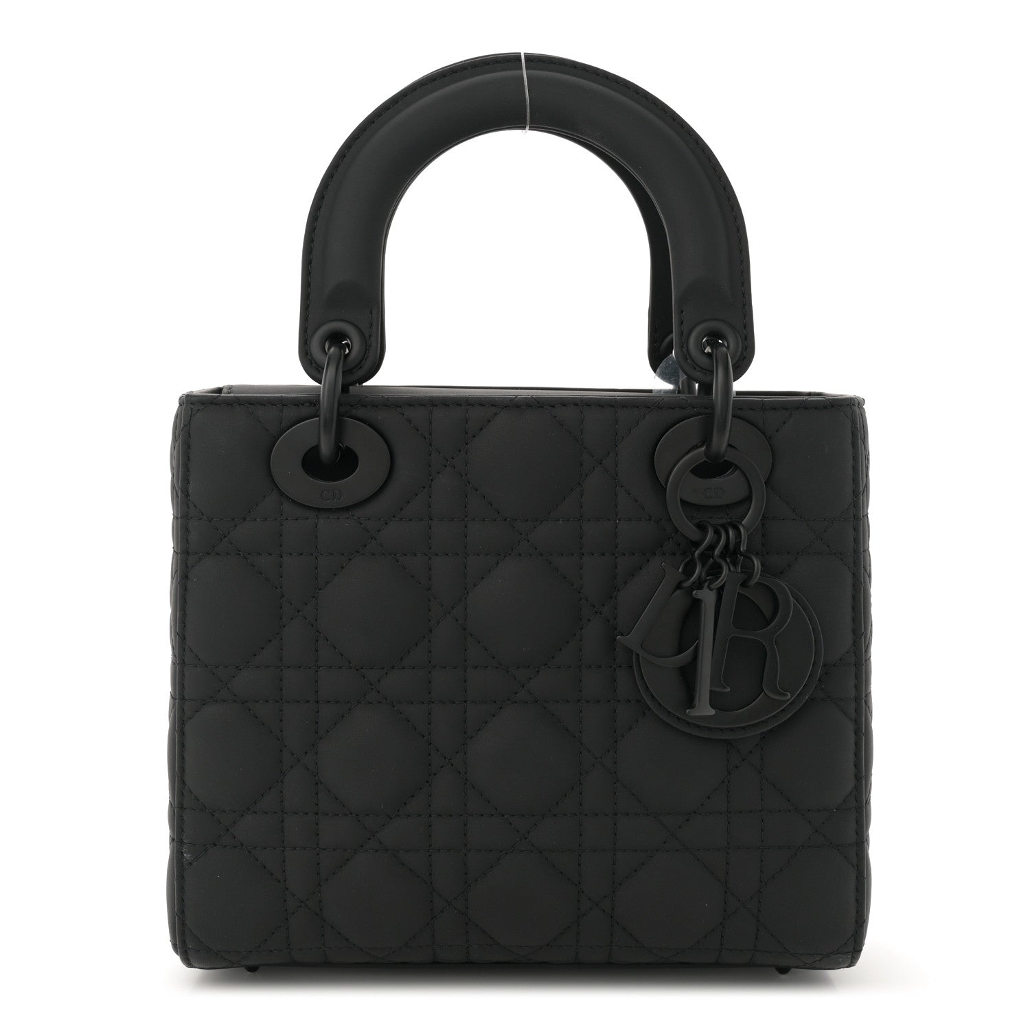 Christian Dior Ultra Matte Calfskin Cannage Small Lady Dior Black 1 of 10
