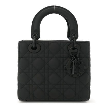 Christian Dior Ultra Matte Calfskin Cannage Small Lady Dior Black 1 of 10