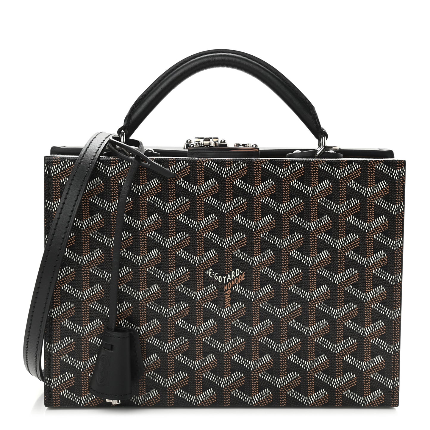 Goyardine Regina Trunk Black Gold