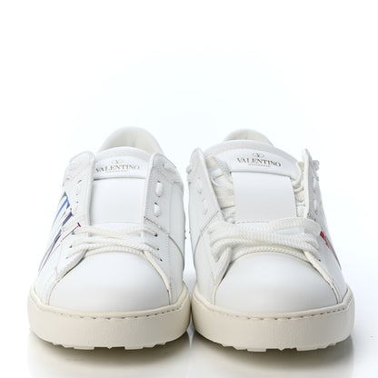 Valentino Garavani Calfskin VLTN Mens Rockstud Open Sneakers 41.5 Rainbow 2 of 4