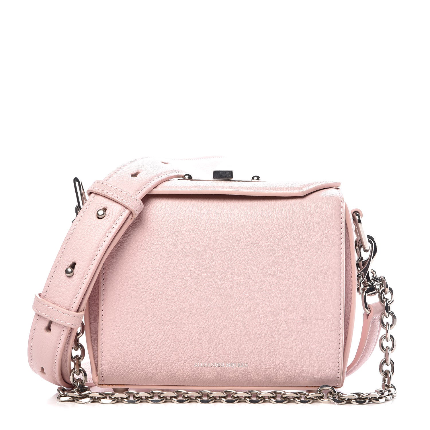 Alexander McQueen Calfskin Box Shoulder Bag 16 Baby Pink 1 of 13