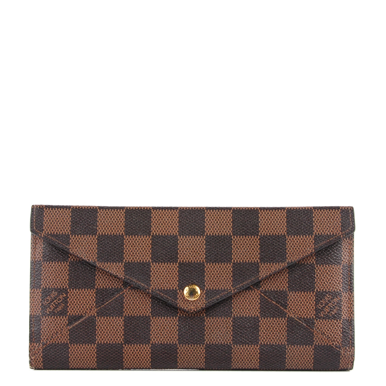 Louis Vuitton Damier Ebene Long Origami Wallet 1 of 9