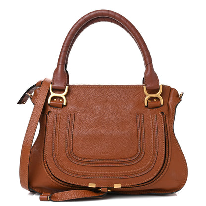 Chloe Calfskin Medium Marcie Satchel Tan 1 of 12