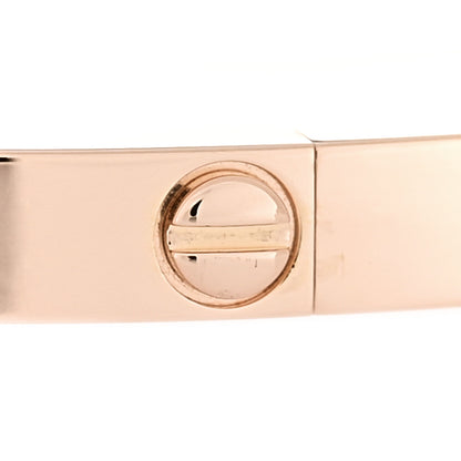 Cartier 18K Pink Gold 10 Diamond Small LOVE Bracelet 17 6 of 8