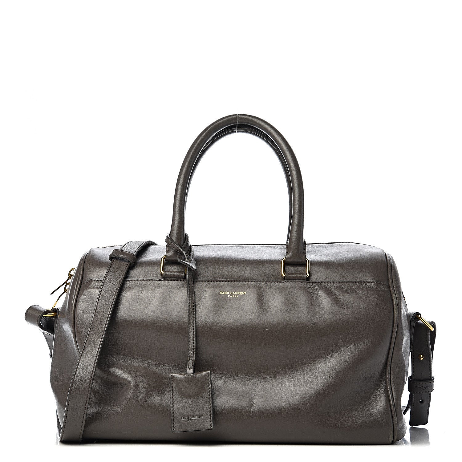 Saint Laurent Calfskin Classic Duffle 6 Earth 1 of 13