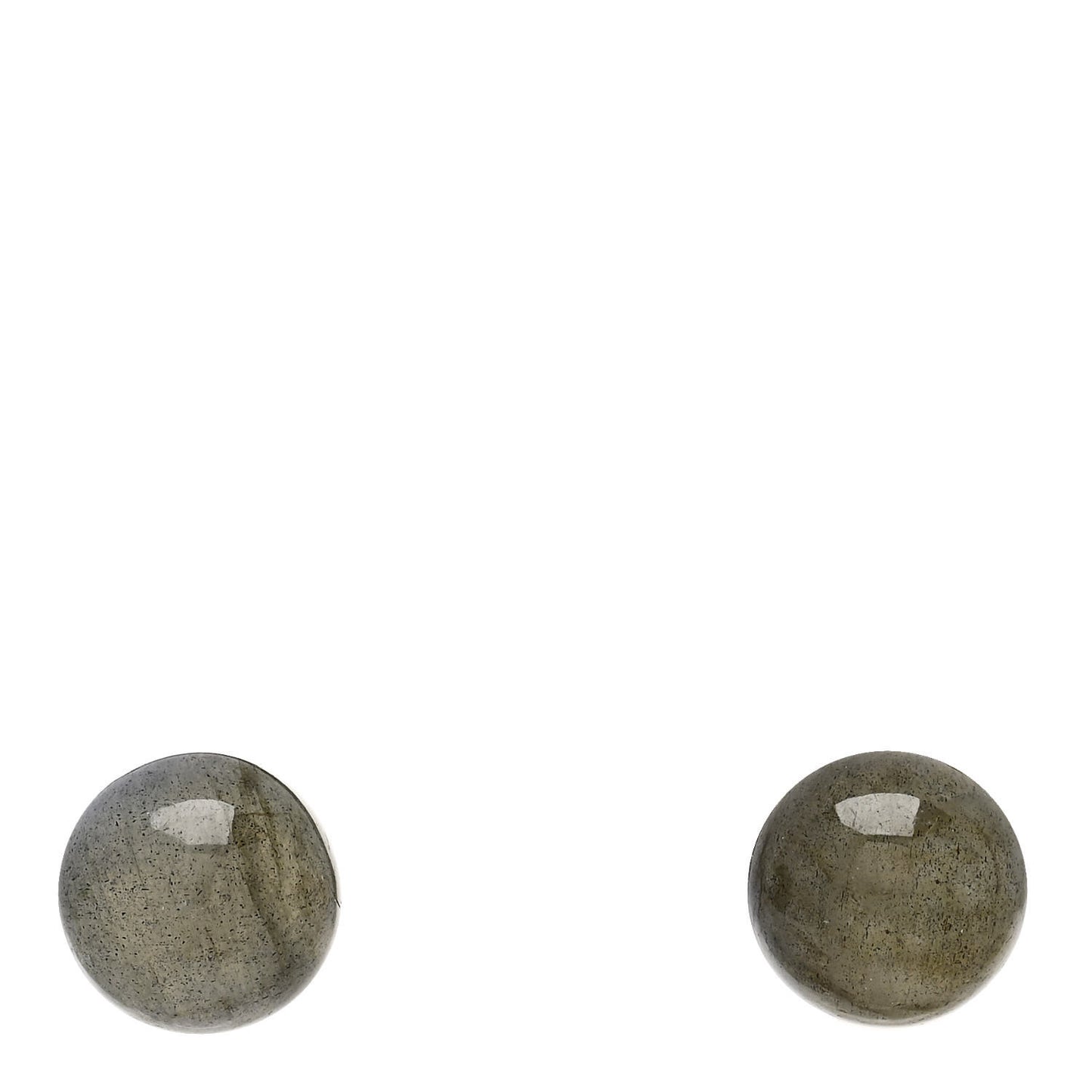 18K Rose Gold Labradorite Large Gumball Stud Earrings