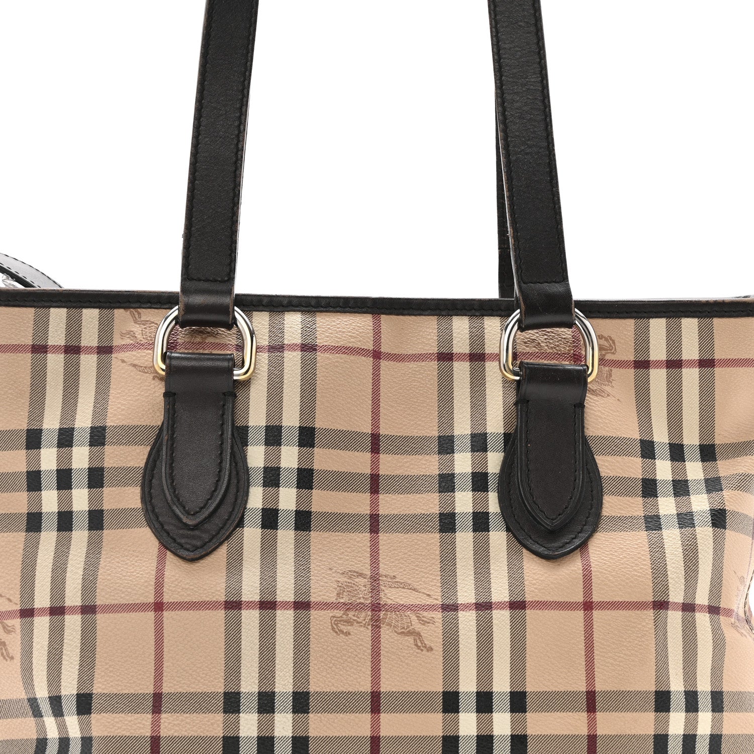 Burberry Haymarket Check Medium Regent Tote Chocolate 1809815