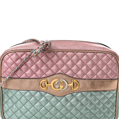Gucci Laminated Nappa Trapuntata Small Zumi Shoulder Bag Rosa 8 of 10