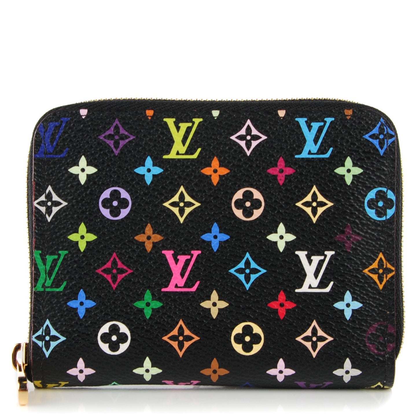 Monogram Multicolor Zippy Coin Purse Black Violet