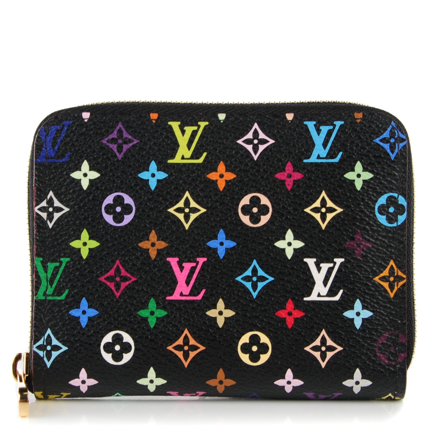 Louis Vuitton Monogram Multicolor Zippy Coin Purse Black Violet 1 of 7