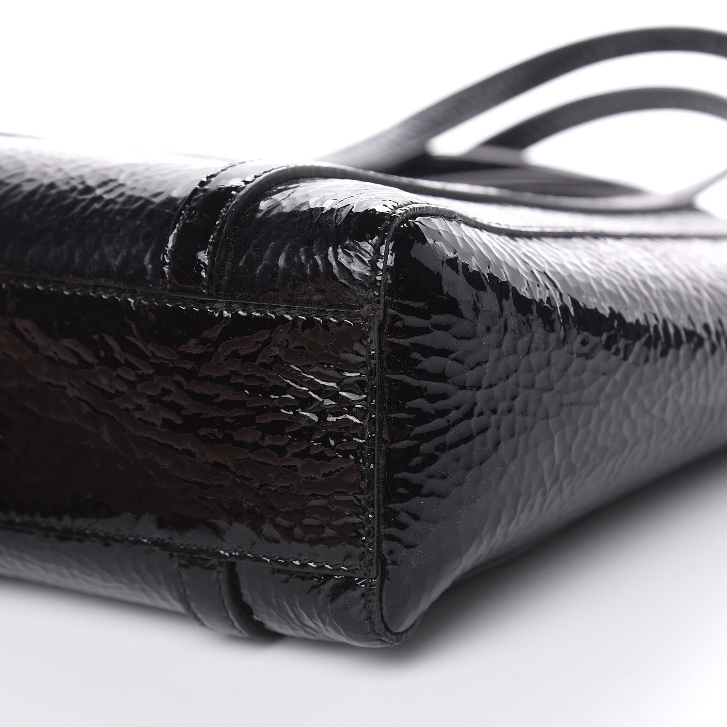 Balenciaga Textured Patent Calfskin XXS Everyday Tote Black 9 of 9