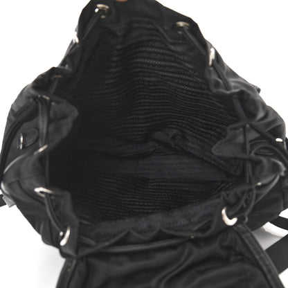 Prada Tessuto Nylon Saffiano Vela Quilted Backpack Black 5 of 13
