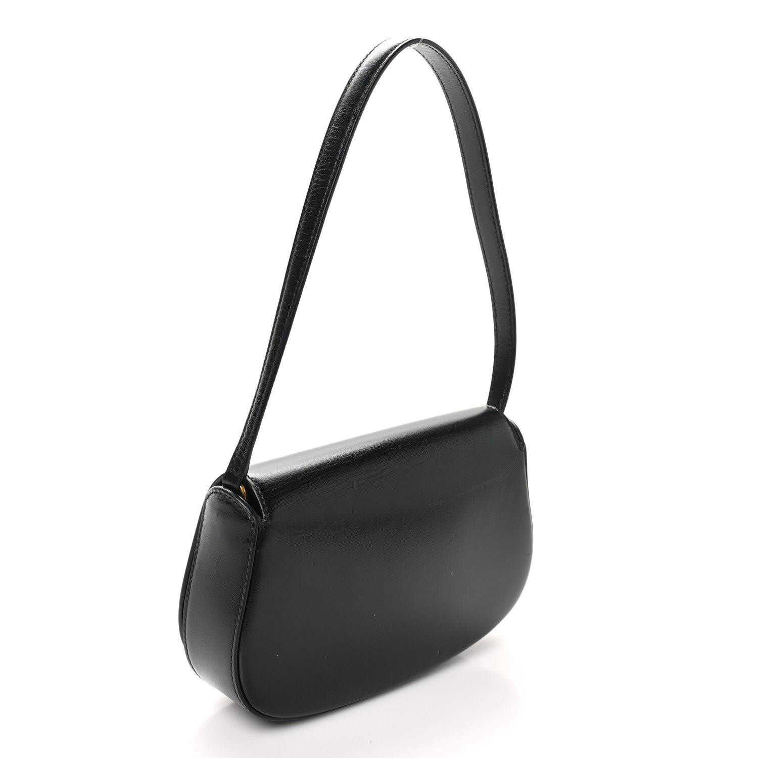 Saint Laurent Box Calfskin Mini Voltaire Shoulder Bag Black 3 of 10