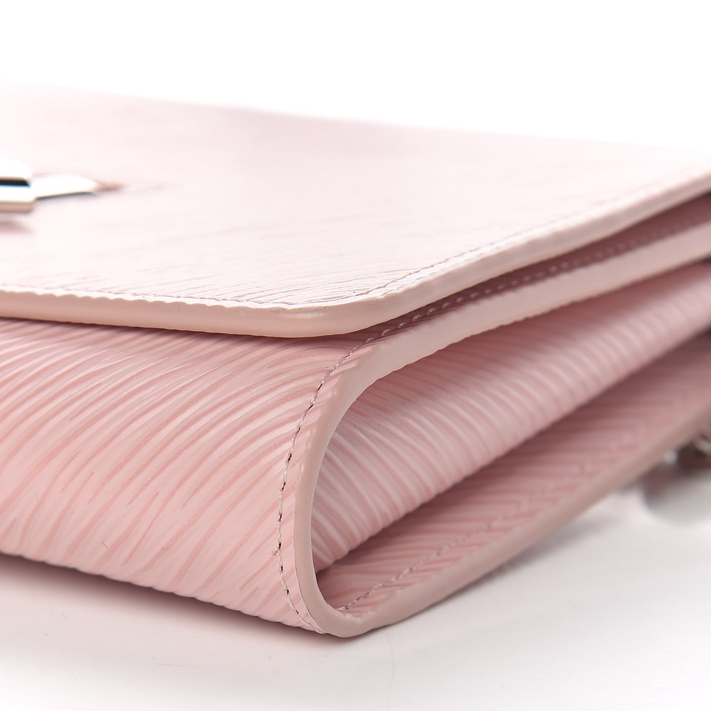 Epi Twist Chain Wallet Rose Ballerine