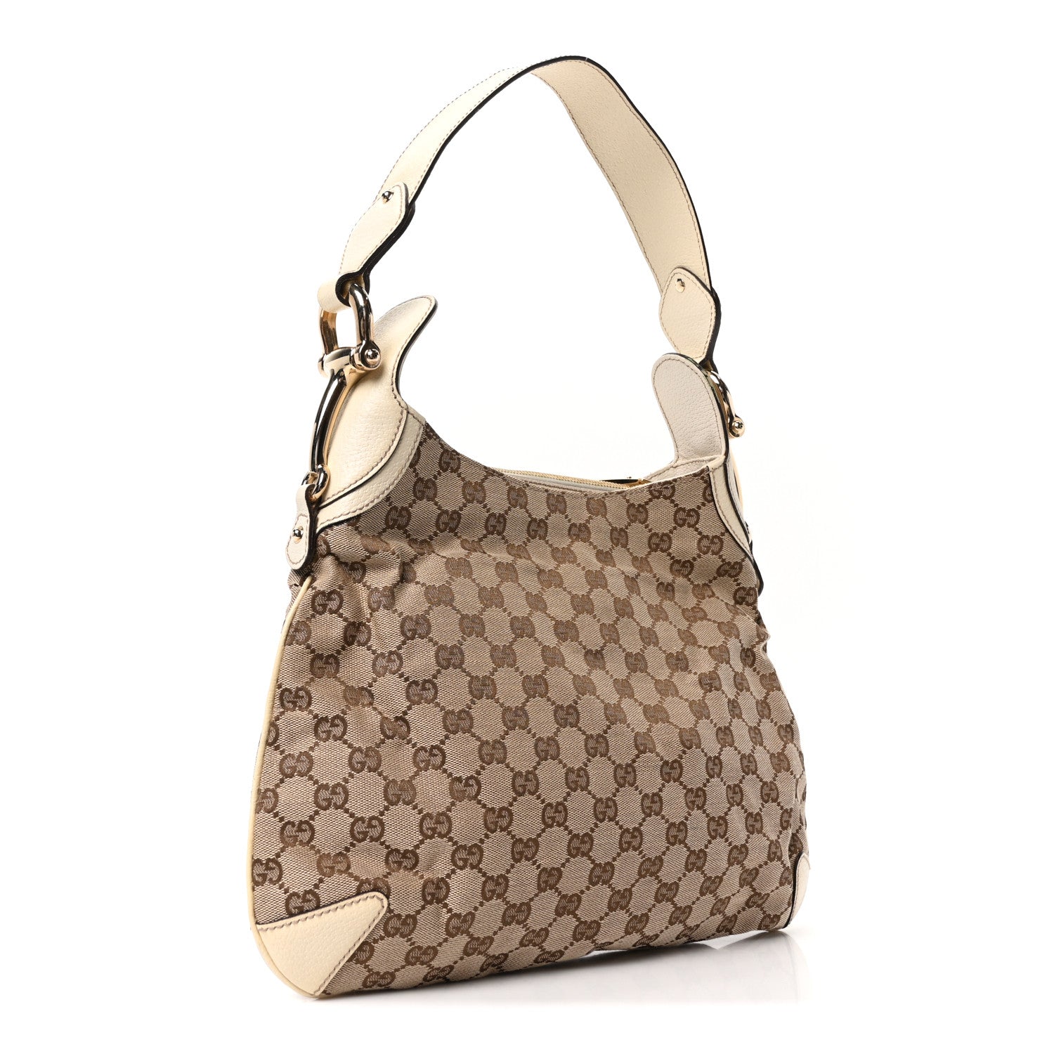 Gucci Monogram Creole Hobo Ivory 3 of 10