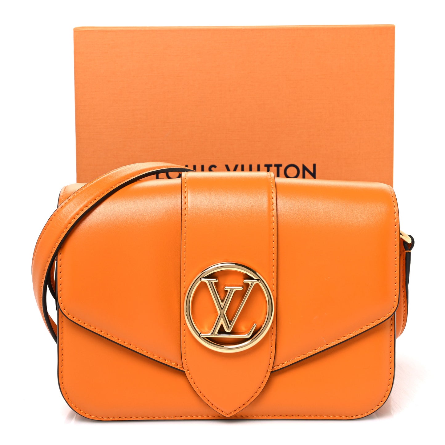 Smooth Calfskin LV Pont 9 Summer Gold