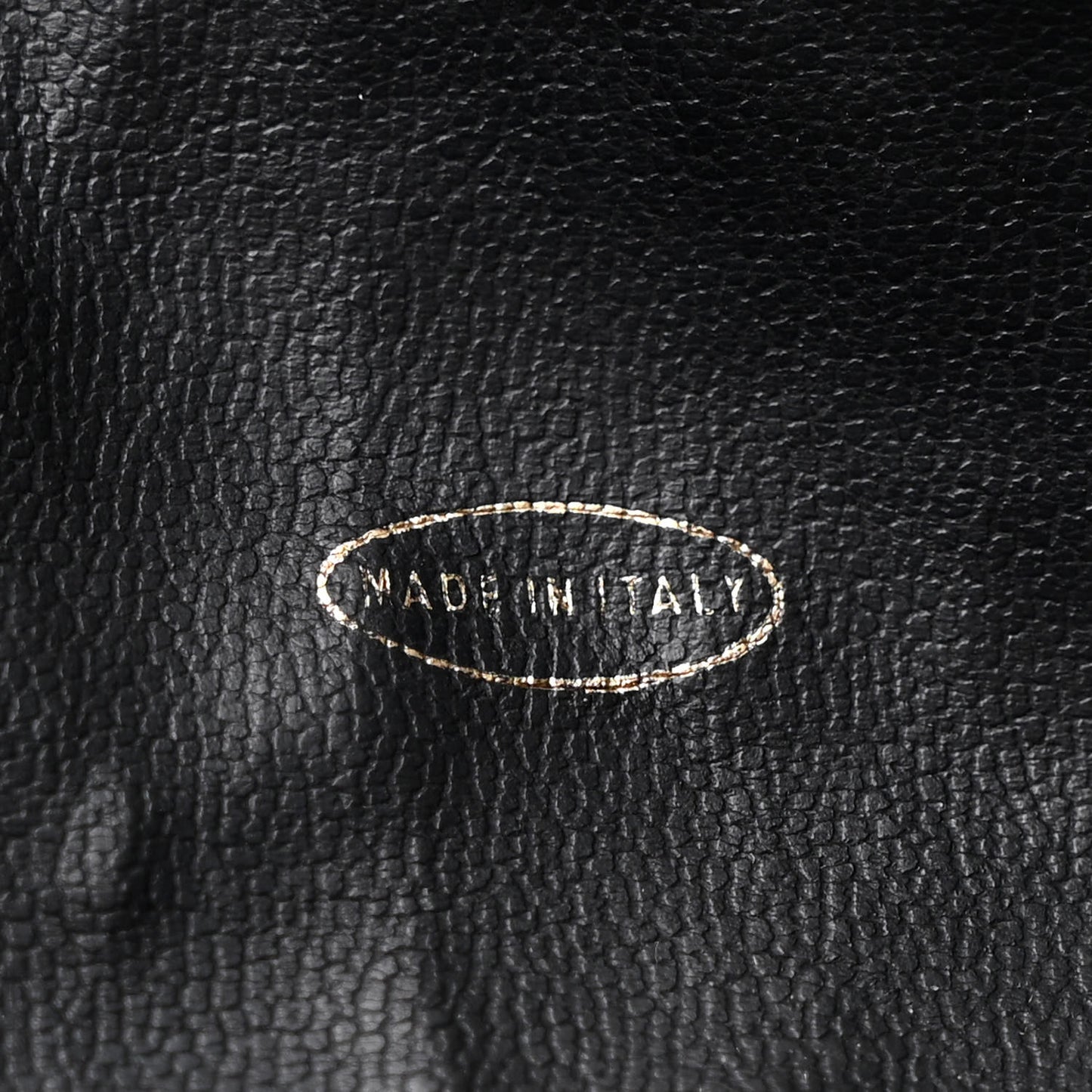 Lambskin Quilted Drawstring Backpack Black