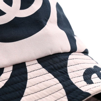 Chanel Cotton CC Bucket Hat L Pink Ivory 10 of 12