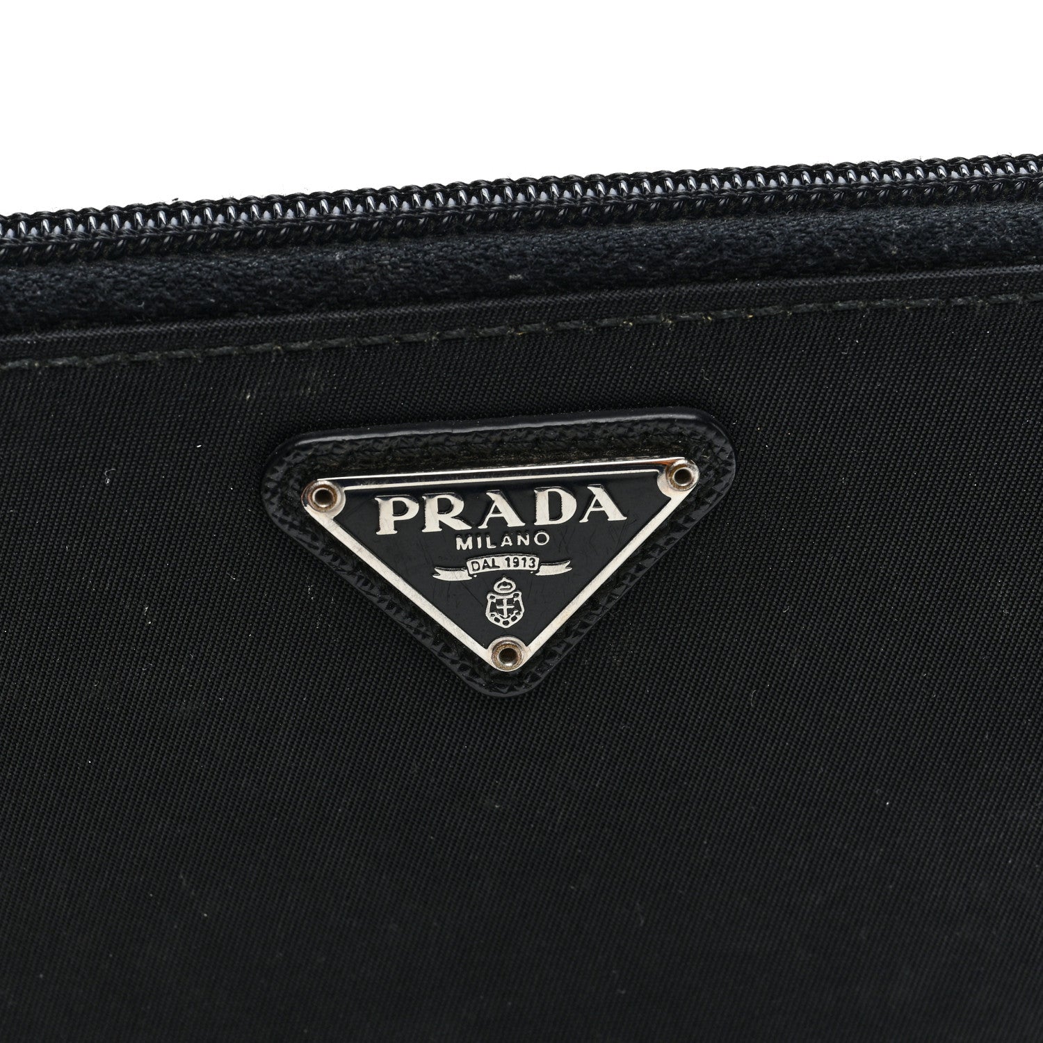 Prada Tessuto Nylon Zip Around Wallet Black 6 of 6