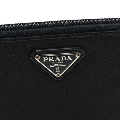 Prada Tessuto Nylon Zip Around Wallet Black 6 of 6