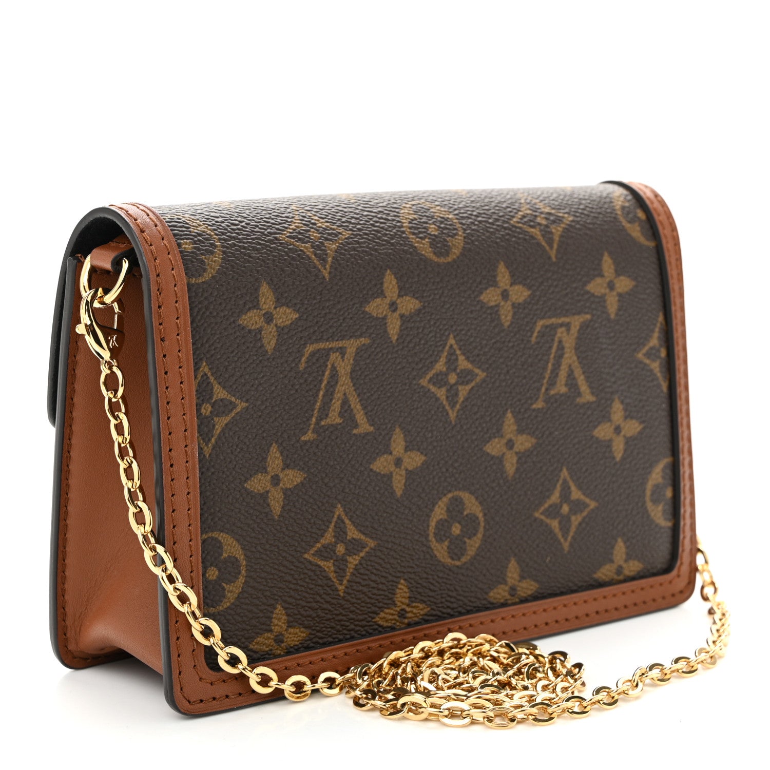 Louis Vuitton Reverse Monogram Dauphine Chain Wallet 3 of 9