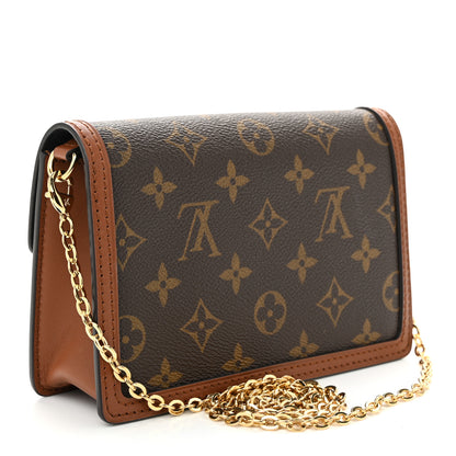 Louis Vuitton Reverse Monogram Dauphine Chain Wallet 3 of 9