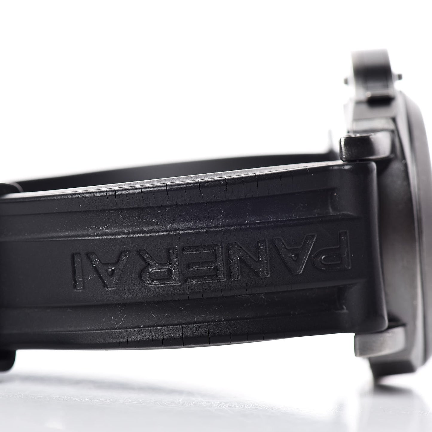 Stainless Steel PVD Rubber 44mm Luminor Marina Manual Winding Watch Black PAM00004