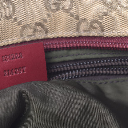 Gucci GG Monogram Small Web Handle Bucket Tote Beige 7 of 11