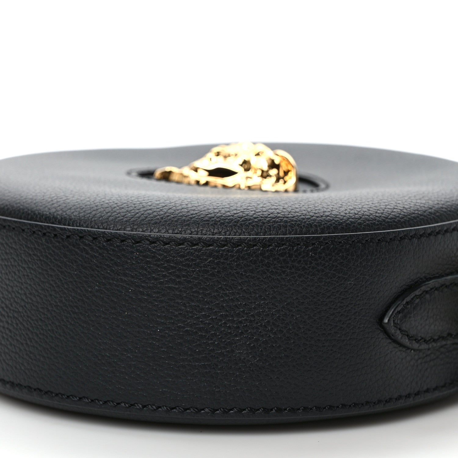 Versace Calfskin La Medusa Round Camera Bag Black 8 of 8