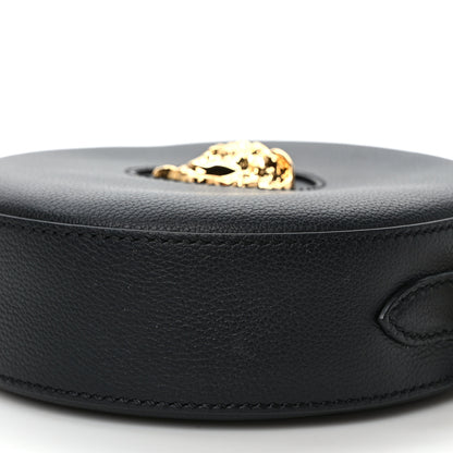 Versace Calfskin La Medusa Round Camera Bag Black 8 of 8