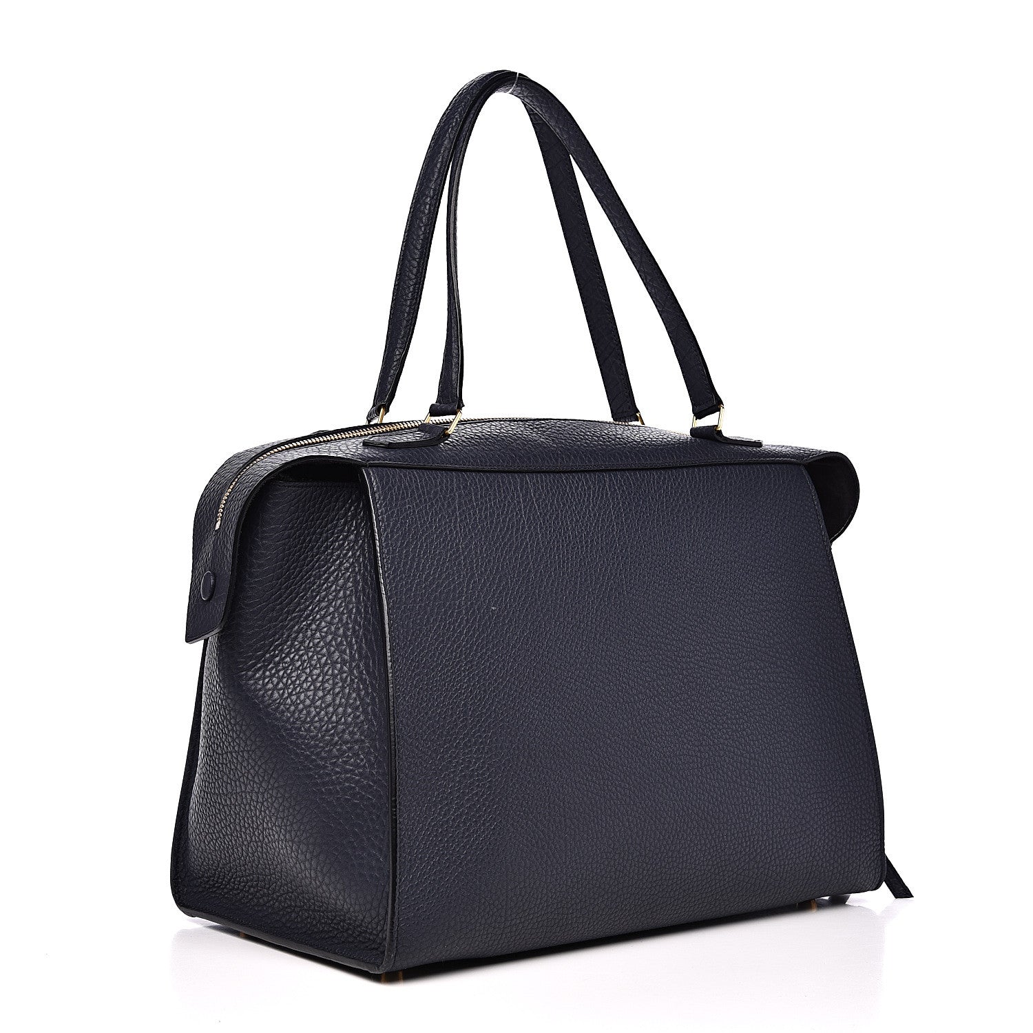 Celine Bullhide Calfskin Medium Ring Bag Navy Blue 2 of 11
