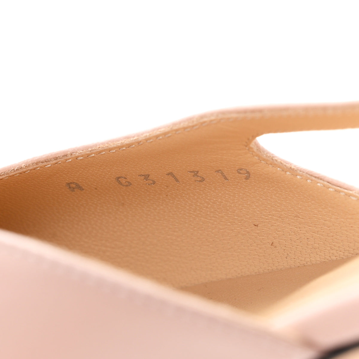 Chanel Lambskin Grosgrain Cap Toe CC Slingback Flats 36.5 Light Pink Black 9 of 10