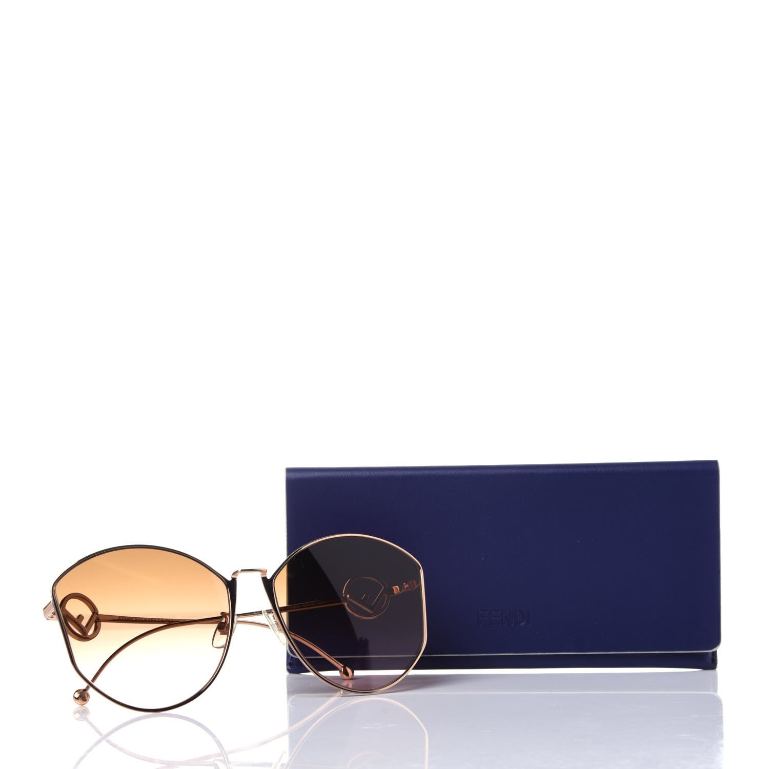 Fendi Metal F is Fendi Sunglasses FF 0335/F/S Gold 8 of 8