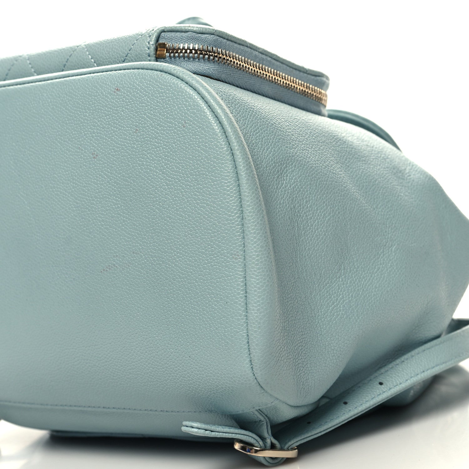 Chanel Caviar Quilted Business Affinity Backpack Light Blue 10 of 12