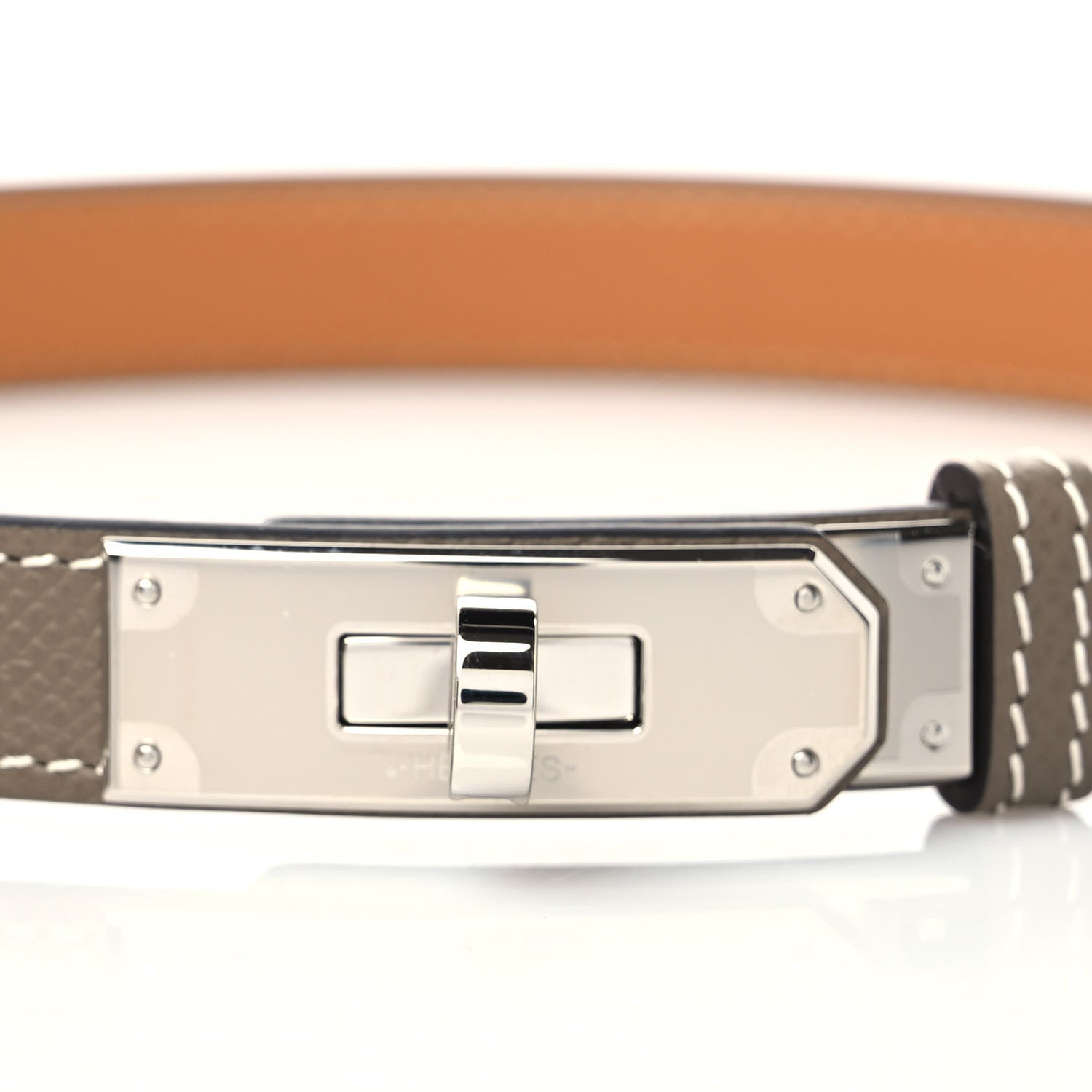 Hermes Epsom Kelly Belt Etoupe 2 of 5